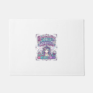 Unicorn Birthday Magic Loading Colorful Marketplac Doormat