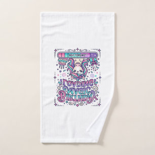 Unicorn Birthday Magic Loading Colorful Marketplac Hand Towel