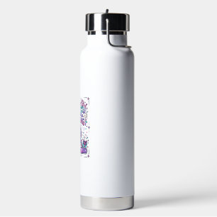 Unicorn Birthday Magic Loading Colorful Marketplac Water Bottle
