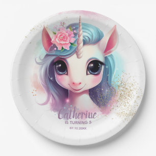 Unicorn Birthday Magical Unicorn Party Paper Plates