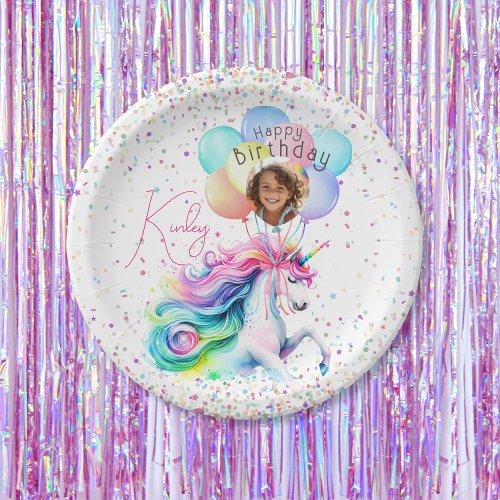 Unicorn Birthday Paper Plates