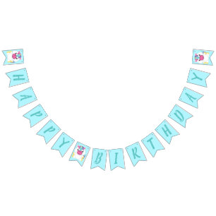 Unicorn Birthday Party Bunting Flags