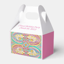 Unicorn Birthday Party Favor Box