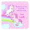Unicorn Birthday Party Favor Stickers