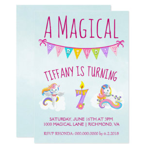 7 year old birthday invitations zazzle