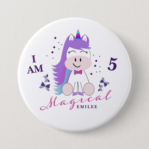 Unicorn Birthday Party Gifts Button Pin Badges