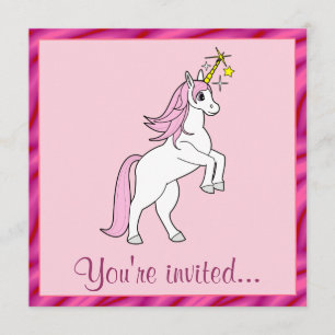 Unicorn Birthday Party Invitation