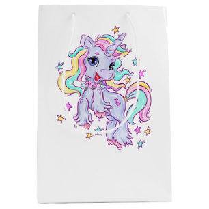 Unicorn Birthday Party  Medium Gift Bag