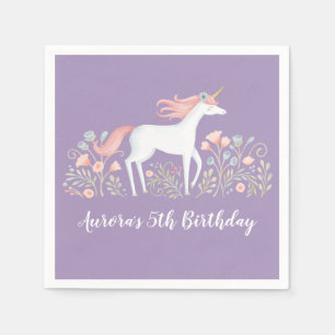 Unicorn Birthday Party Napkins