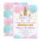 Unicorn Birthday Pink Gold Rainbow