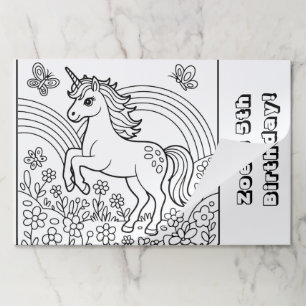 Unicorn Birthday Placemats Coloring Tear Away Pads
