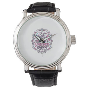 Unicorn Birthday Queen of Unicorn Land Trendy Grap Watch