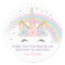 Unicorn Birthday Star Favor Stickers