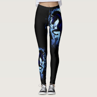 Unicorn Black Magic Fairy in Dark Forest Leggings