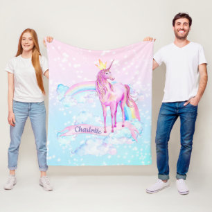 Unicorn Blanket Personalized Unicorn Blankets