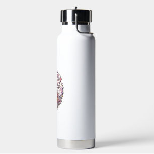 Unicorn Bloom with Magic POD Ready White Backgroun Water Bottle