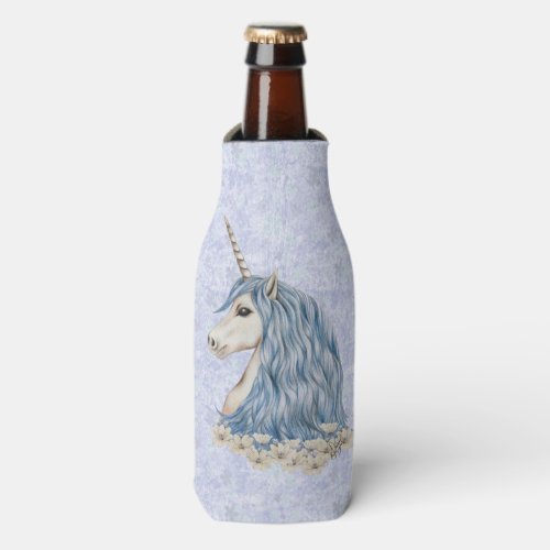 Unicorn Blue Hair Bottle Cooler