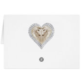 Unicorn Blue Lace Table Place Card (Back Horizontal)