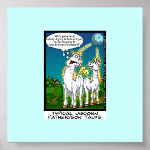 Unicorn Bonding Funny Canvas Print