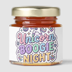 Unicorn Boogie Night Bold Typography Graphic Tee D Honey Jar Favors