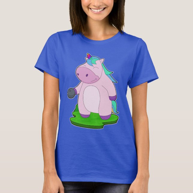 Unicorn Bowling Bowling ball T-Shirt (Front)