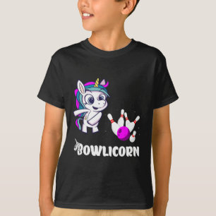 Unicorn Bowling Pin Strike Bowling Bowler Bowling T-Shirt