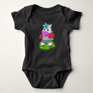Unicorn Boxer Boxing gloves Boxing Baby Bodysuit