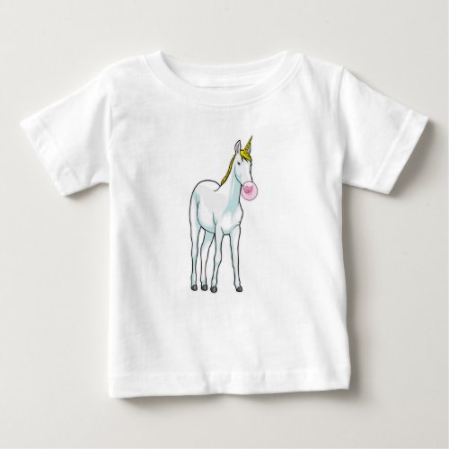 Unicorn Bubble gum Baby T_Shirt