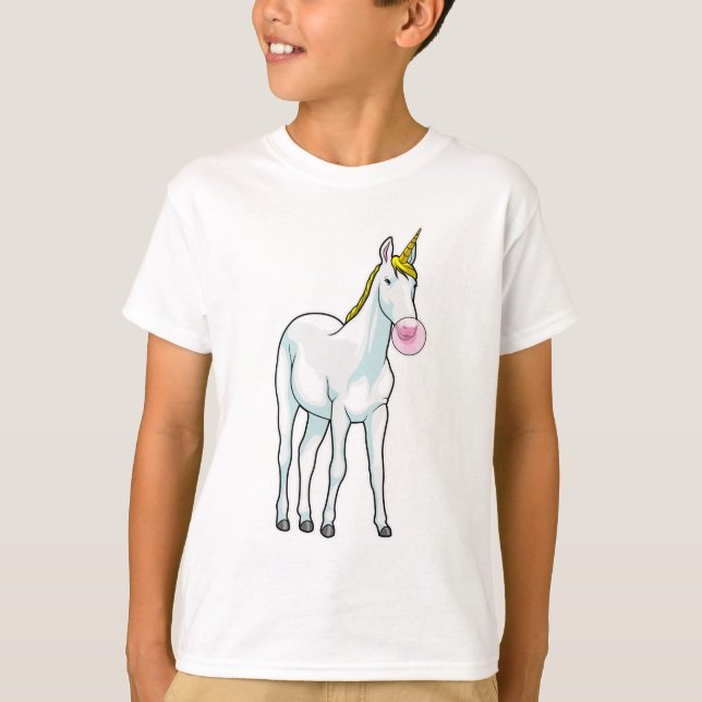 Unicorn Bubble gum T-Shirt (Front)