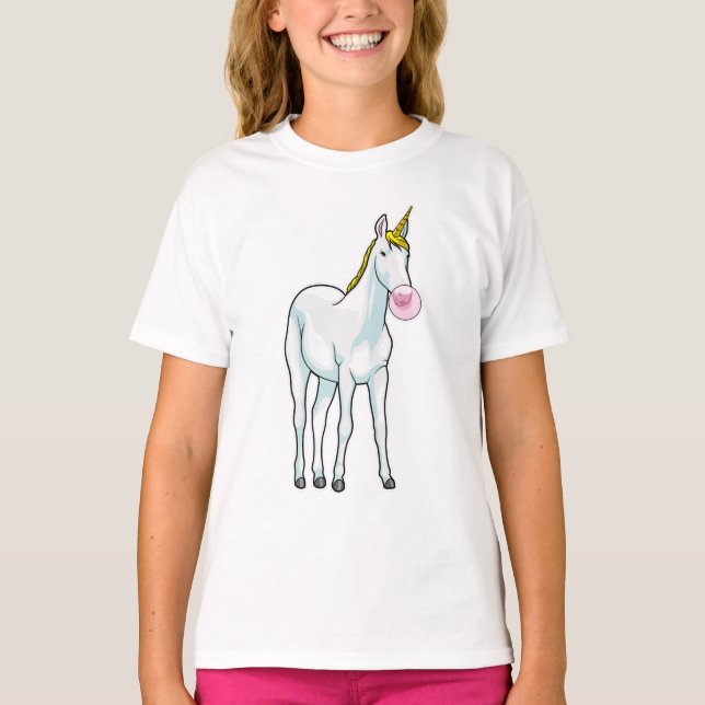 Unicorn Bubble gum T-Shirt (Front)