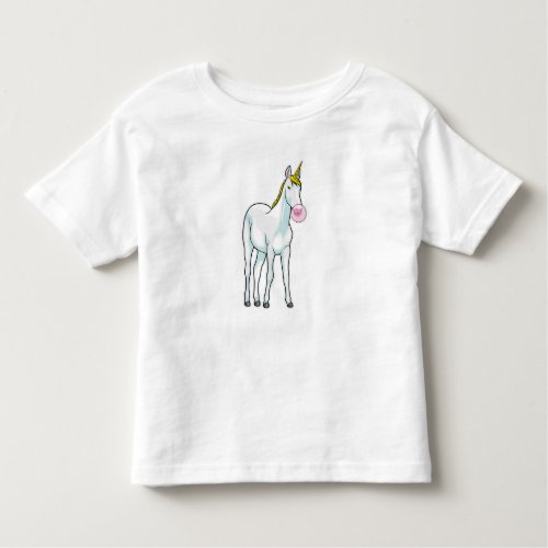 Unicorn Bubble gum Toddler T_shirt