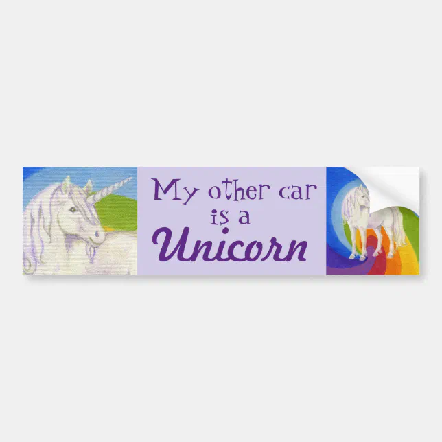 Unicorn bumper sticker | Zazzle