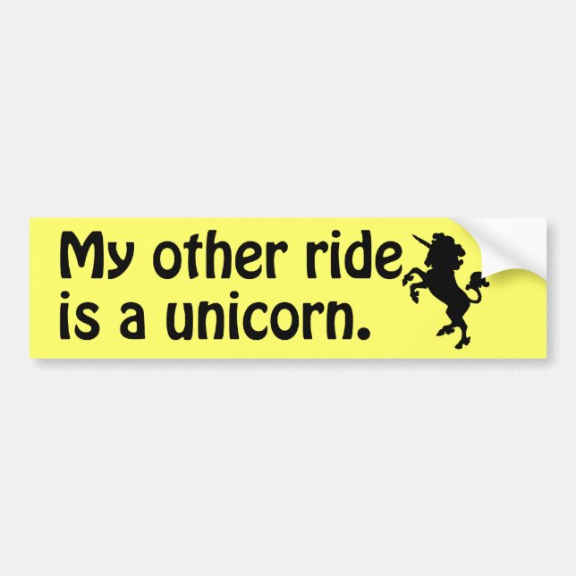 Unicorn Bumper Sticker (Front)