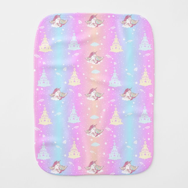 Unicorn Burp Cloth (Front)