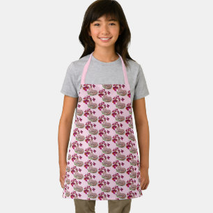 Unicorn Butterflies And Flowers Apron