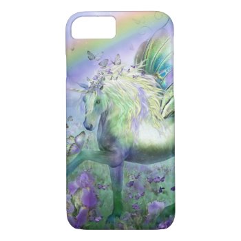 Unicorn Butterflies And Ranbows Iphone 8/7 Case by thecoveredbridge at Zazzle