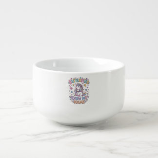 Unicorn Butterflies Know My Name Charming POD Artw Soup Mug