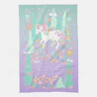 Unicorn Calendar Towel