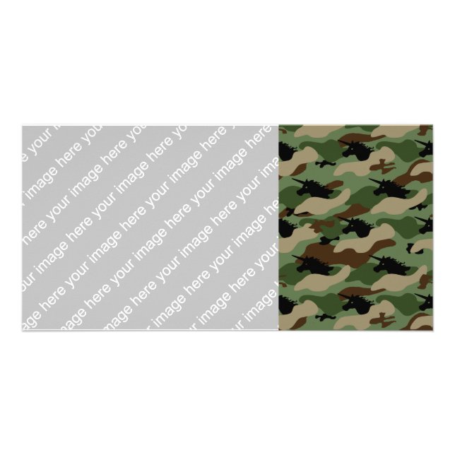 Unicorn Camouflage Card (Front)