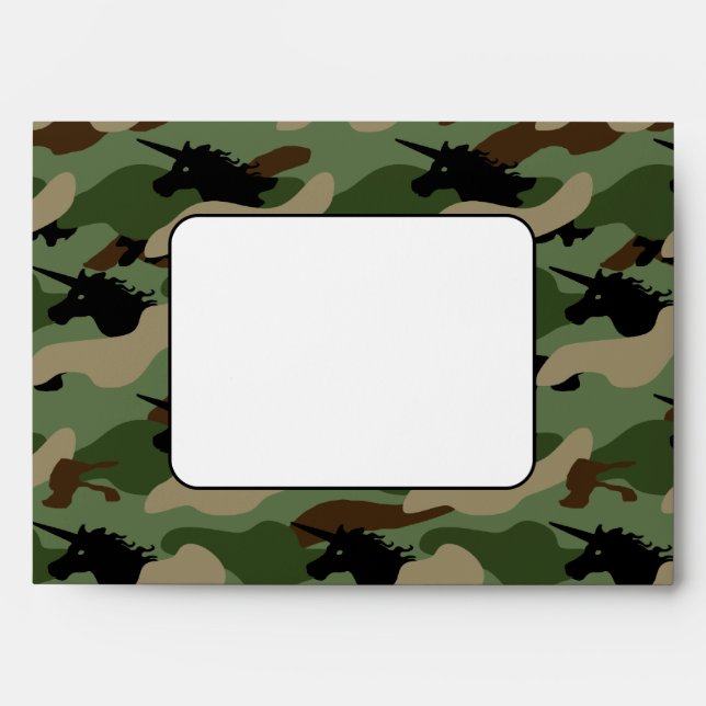 Unicorn Camouflage Envelope (Front)