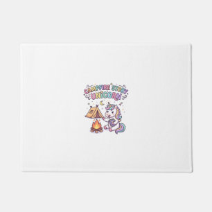 Unicorn Campfire Story Unicorn Charming POD Artwor Doormat