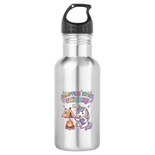 Unicorn Campfire Story Unicorn Charming POD Artwor Stainless Steel Water Bottle
