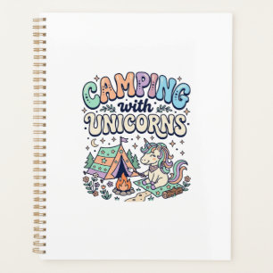 Unicorn Camping with Unicorns Kawaii Sticker and S Planner