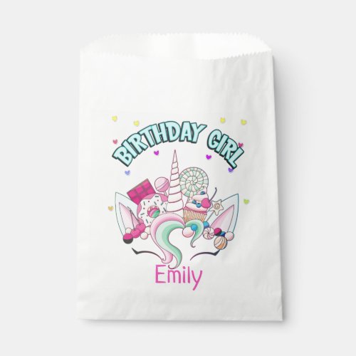 Unicorn Candy Birthday Party Sweet Lovers  Favor Bag