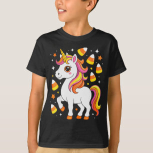 Unicorn Candy Corn Shirt Men Women Kids Halloween