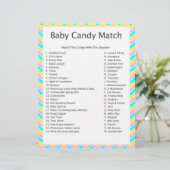Unicorn Candy Match Baby Shower Game (Standing Front)