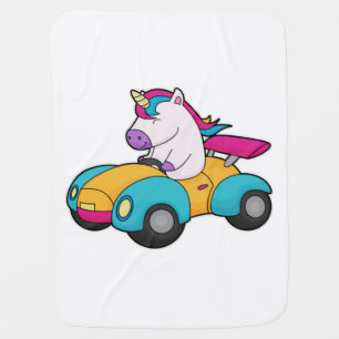 Unicorn Car Baby Blanket