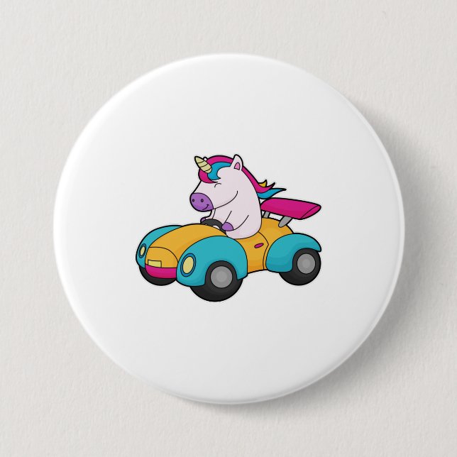 Unicorn Car Button (Front)