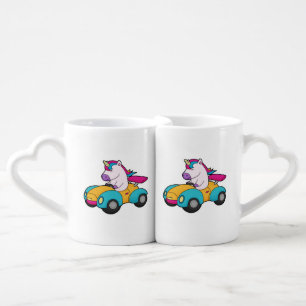 Unicorn Car Coffee Mug Set