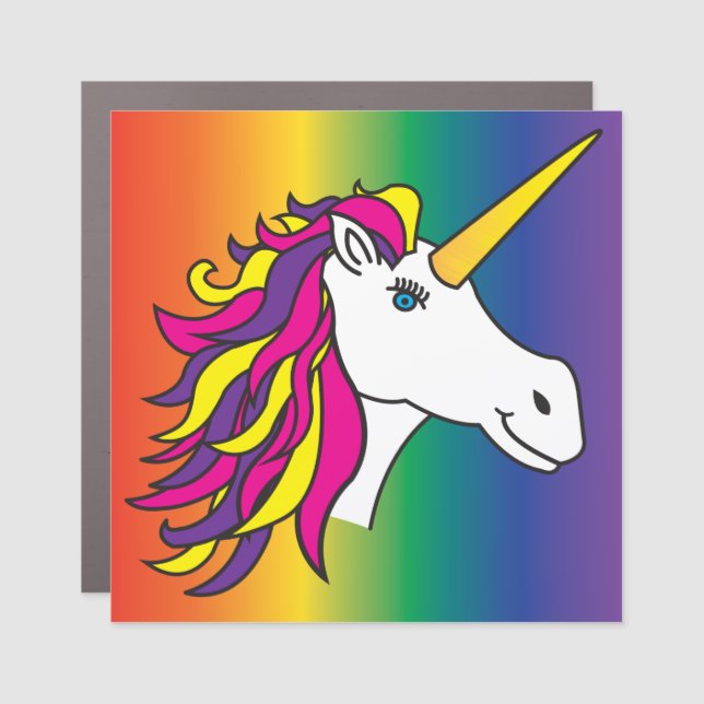 Unicorn Car Magnet (Front)